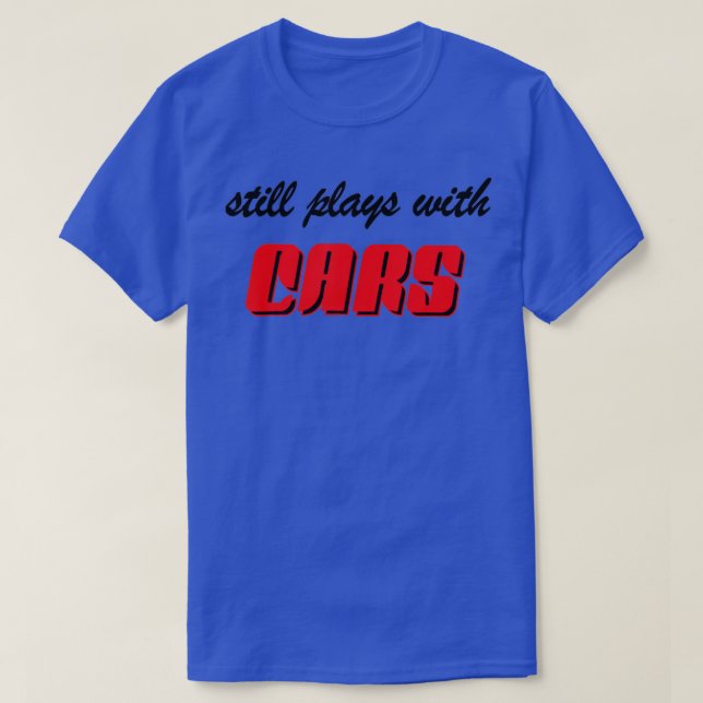 Spelas fortfarande med bilar, motorhuvud, grekiska t shirt (Design framsida)