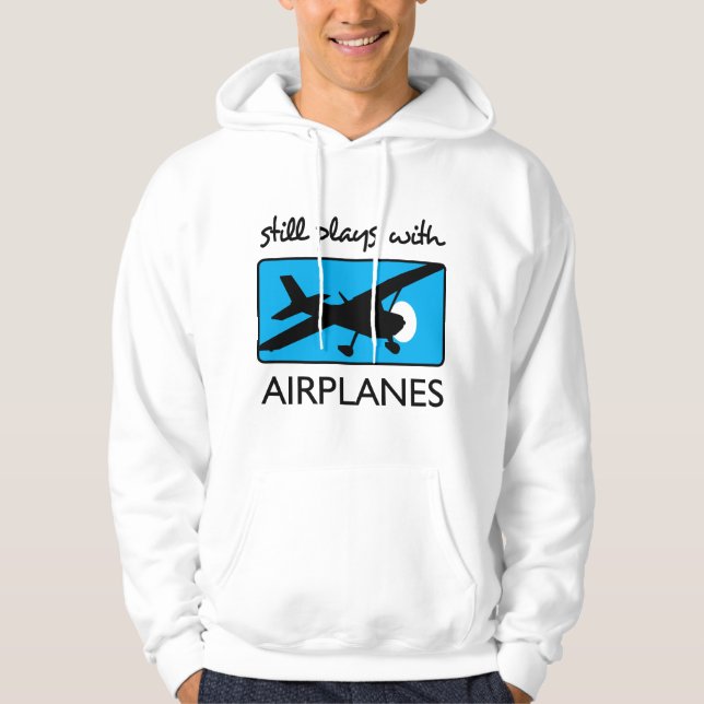 Spelas fortfarande med flygplan hoodie (Framsida)