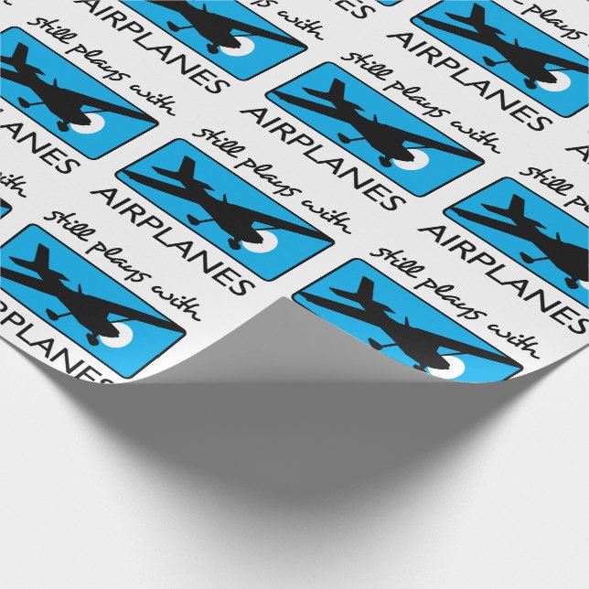 Spelas fortfarande med flygplan presentpapper (Hörn)