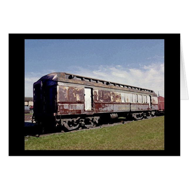 Spelas fortfarande med Tåg Hälsningskort (Framsidan Horizontal)