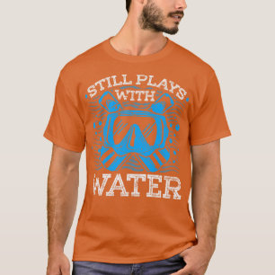 Spelas fortfarande med Vatten Diver Snorkeling Scu T Shirt