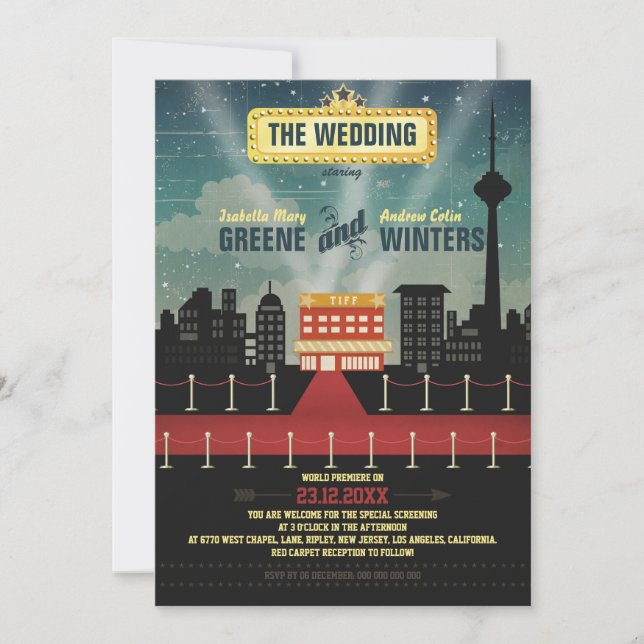 Spelas nu upp - Toronto-version Inbjudningar (Framsida)