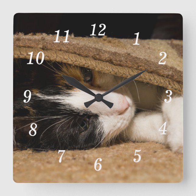 Spelas under Matta-väggklotet Fyrkantig Klocka (Framsida)