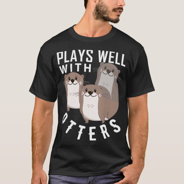 Spelas väl med Otters Big Pun Otter T Shirt (Framsida)
