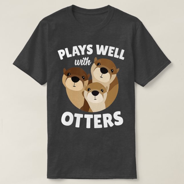 Spelas väl med Otters fina Otter Pun Gift T Shirt (Design framsida)