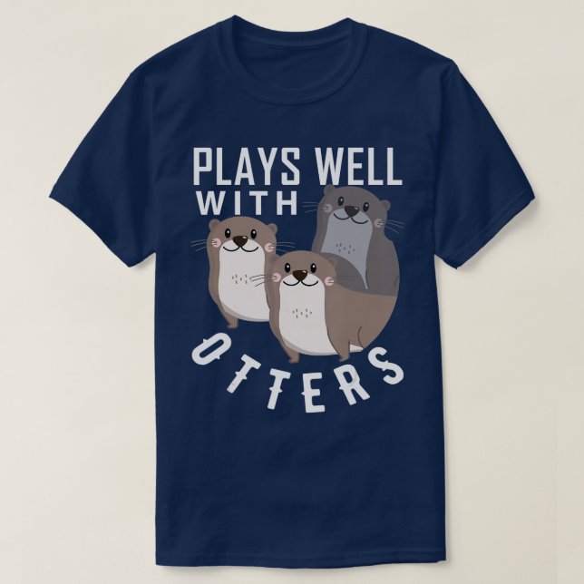 Spelas väl med Otters Shirt Big Pun Shirt Otter T Shirt (Design framsida)