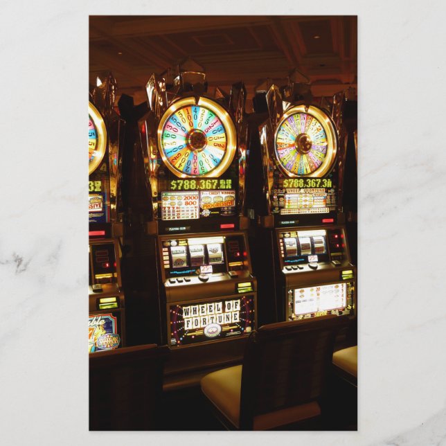 Spelautomat Enhandsbandit Pengar Las Vegas Brevpapper (Framsida)