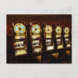 Spelautomat Enhandsbandit Pengar Las Vegas Vykort