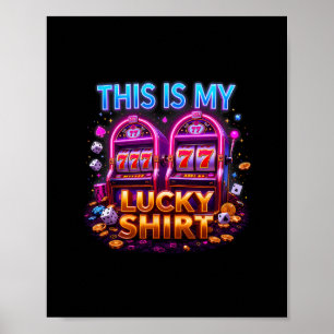 Spelautomat Lucky Casino Las Vegas Spelande Älskar Poster