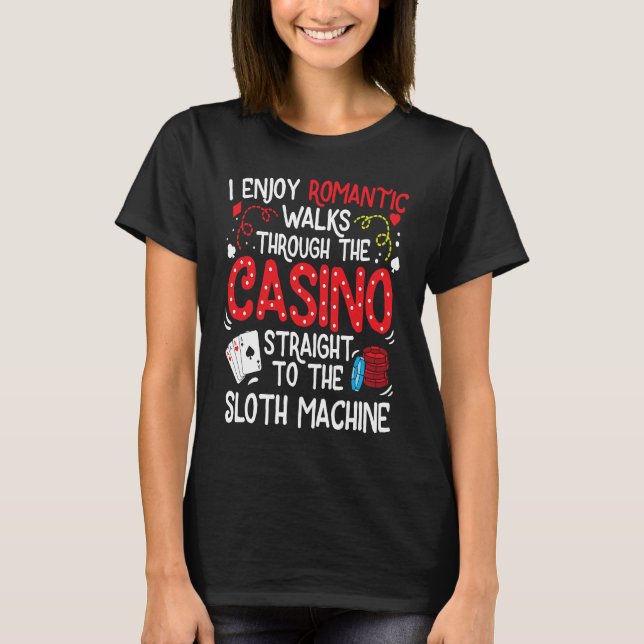 Spelautomatspelande T Shirt (Framsida)
