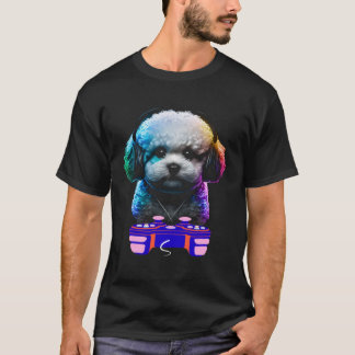 Spelbichons från Hund Player Video Gamer Manar K T Shirt