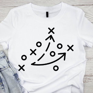 Spelbok för fotbollsstrategi t shirt