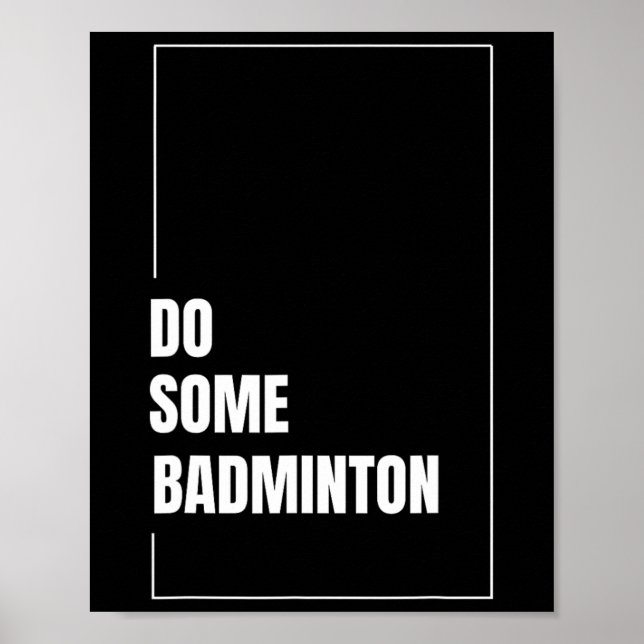 Spelchalle för dynamisk Badminton Shuttle Racket S Poster (Framsidan)
