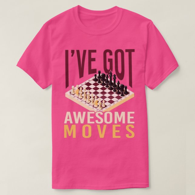 Spelchess för spelstrategi för Chess Player T Shirt (Design framsida)