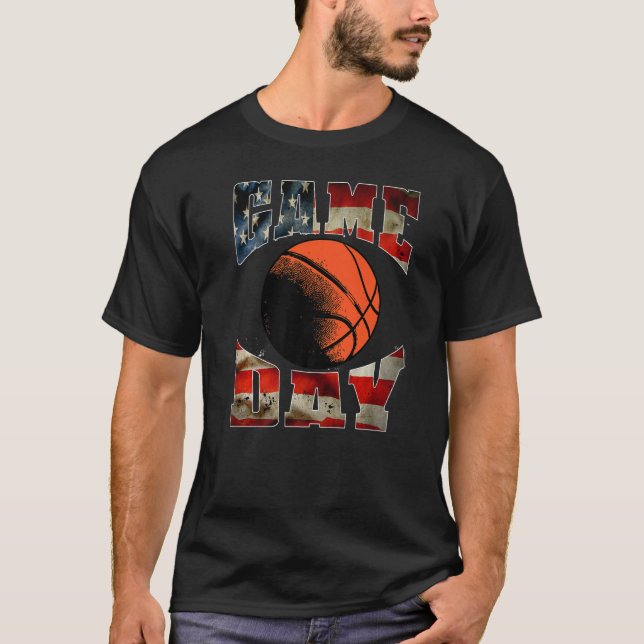 Speldag I Kärlek-basketboll T Shirt (Framsida)