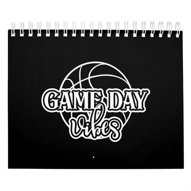 Speldag Vibes design för basket Älskare Kalender (Omslag)