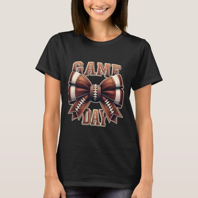 Speldagen för det amerikanska fotbollsäsong i Coqu T Shirt (Framsida)
