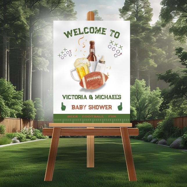 Speldagen för fotbollsbabyskor par Tailgate Poster (Skapare uppladdad)