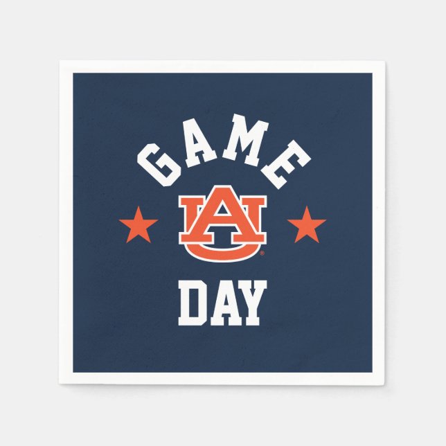 Speldagen i Auburn Universiteten Pappersservett (Framsidan)