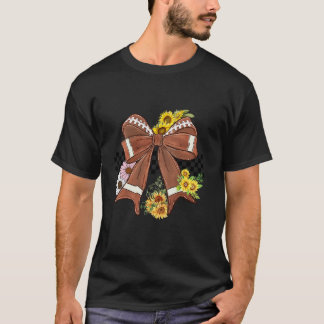 Speldagen i Coquette Football Mamma Aesthetic Bow  T Shirt