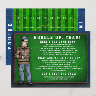 Speldagen i Party Coach Tal Fält Inbjudningar