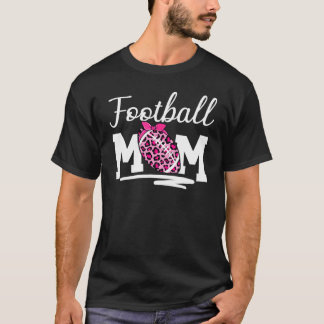 Speldagen Mamma Leopard i fotboll Mors dag T Shirt