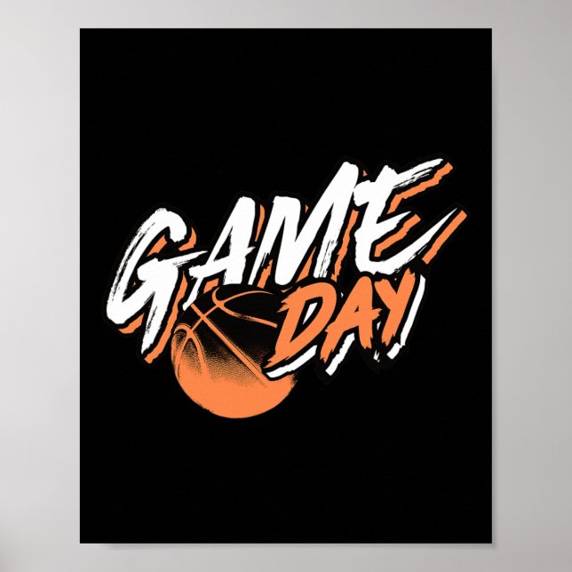 Speldagen Motiverande basket som säger Poster (Framsidan)
