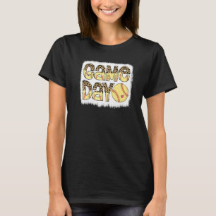 Speldagen Softball Game Day Cheetah Leopard Game D T Shirt