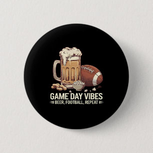 Speldagen Vibes Beer Football Repeat Funny Sports Knapp