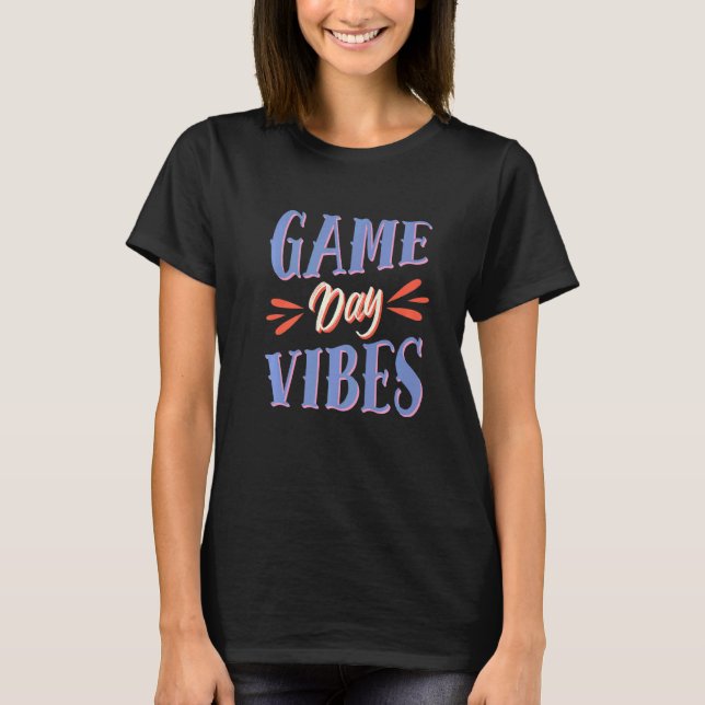 Speldagen Vibes Volleyball Team T Shirt (Framsida)