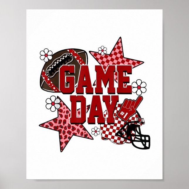 Speldagsmorgonen i fotboll Kontrollerade teamet Sp Poster (Framsidan)