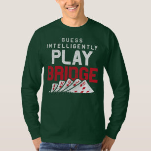 Speldesign för Bridge-kort för Älskare-uppspelning T Shirt