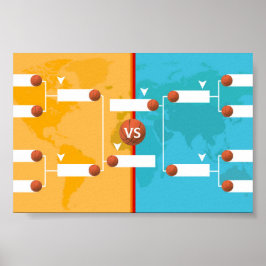 Speldiagram för basketboll poster