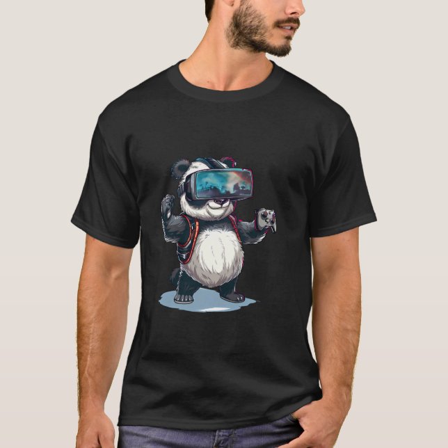 Speldjur - Panda Bear Play Console Video G T Shirt (Framsida)