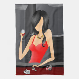 Speldrottning - Las Vegas Casino Kökshandduk