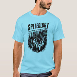 Speleologi Cave Äventyr - grottprospektering T Shirt