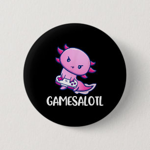Spelesalotl Axolotl Cute Spela videospel Knapp