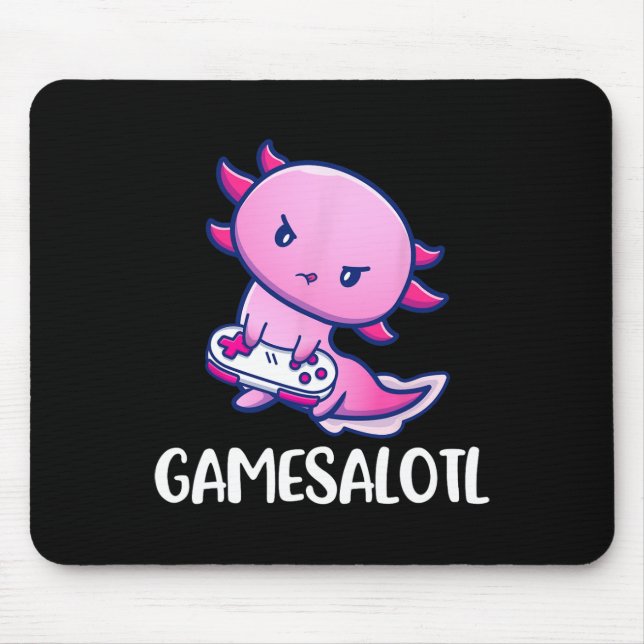 Spelesalotl Axolotl Cute Spela videospel Musmatta (Framsidan)