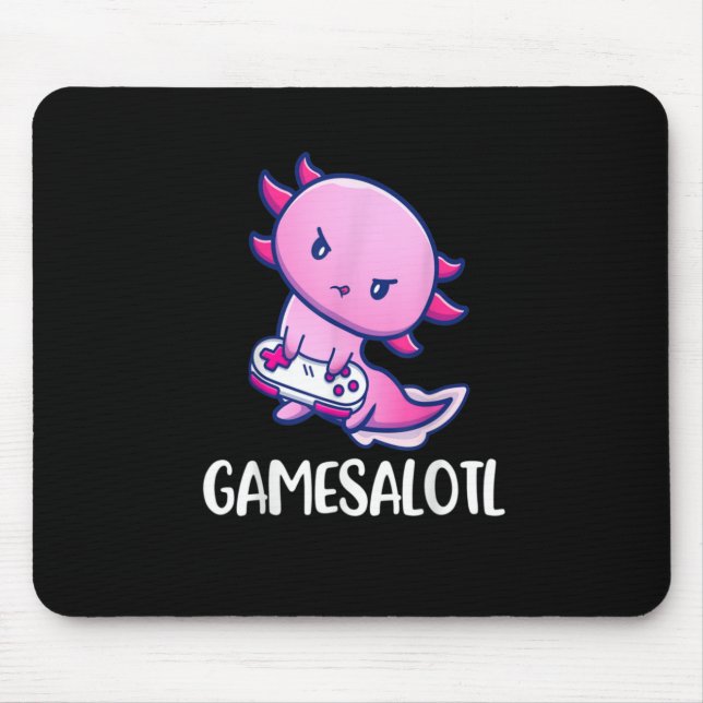 Spelesalotl Axolotl Cute Spela videospel Musmatta (Framsidan)
