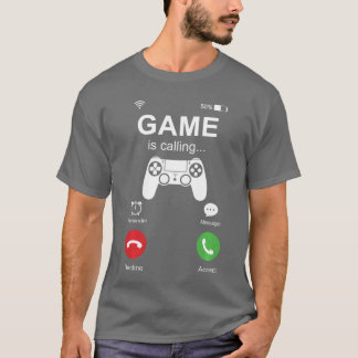 Spelet Anropar Rolig Spelare Videospel Spelande Mä T Shirt