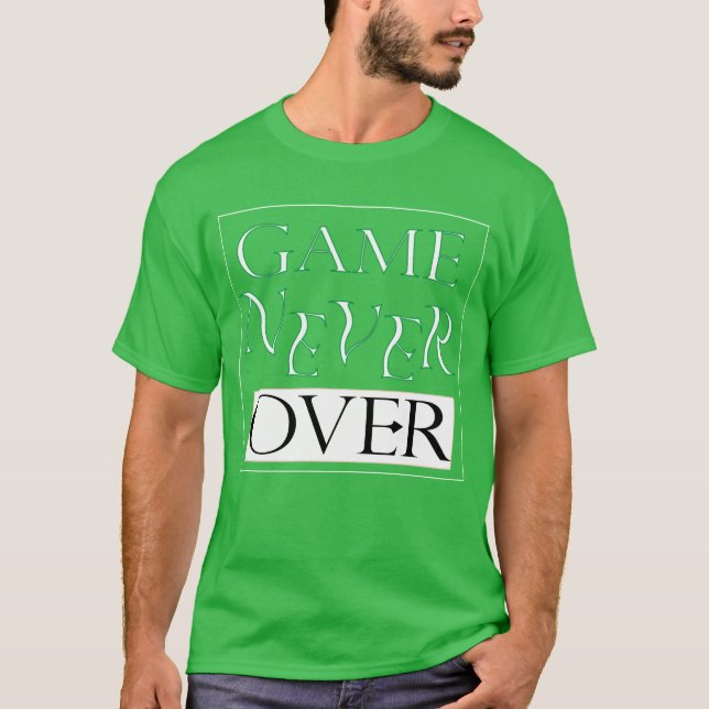 Spelet är aldrig över vintage t shirt (Framsida)