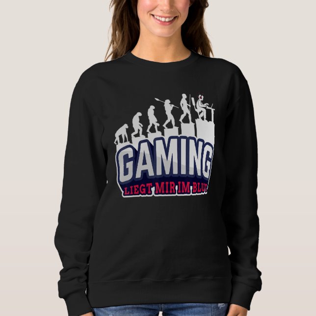 Spelet är i blodet! Evolution Gamer Evol Evol T Shirt (Framsida)