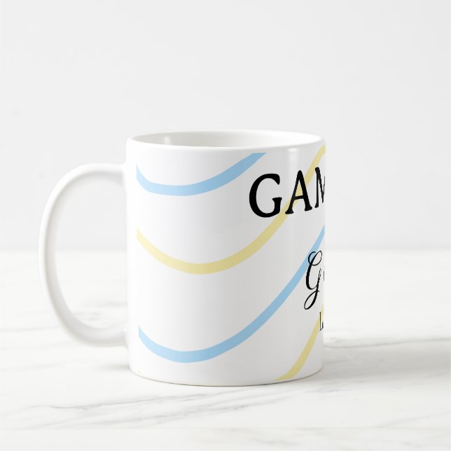Spelet är igång lägg till parnamn bröllopsfest pla kaffemugg (Vänster)