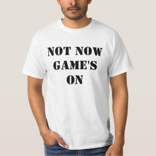 Spelet är inte på t shirt