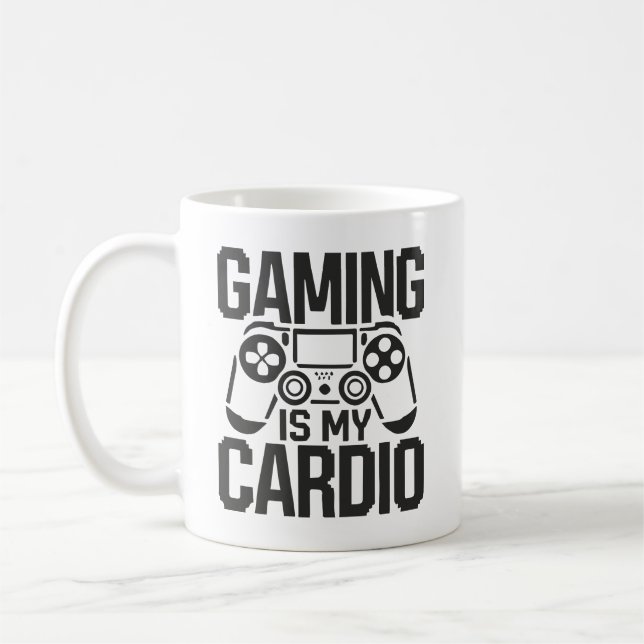 Spelet är min vagn - den roliga spelaren Humor Kaffemugg (Vänster)