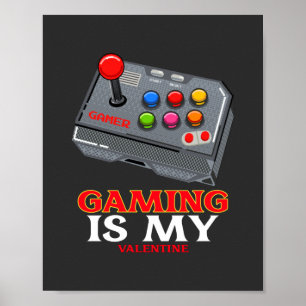 Spelet är min Valentine Poster
