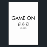 Spelet är på lägg till parnamn bröllop fest plats  bordsnummer<br><div class="desc">design</div>