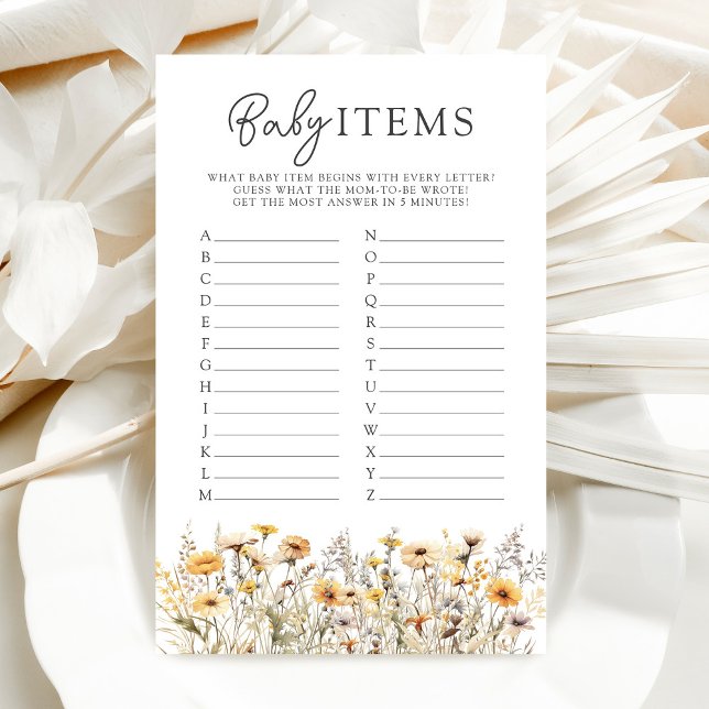 Spelet Baby för artiklar i Wildblomsterbabyskor (Skapare uppladdad)