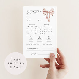 Spelet Baby Predictions and Advice Baby Shower (fö