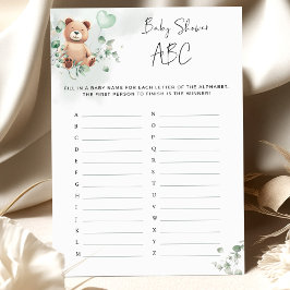 Spelet Bear Baby Shower - babyvisningsprogrammet A